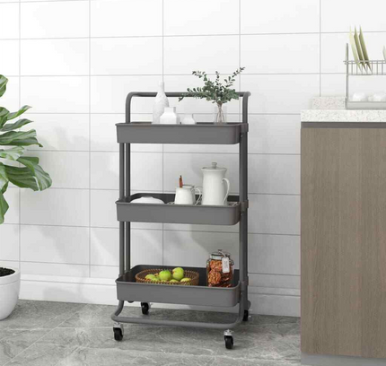 رف عربة تخزين 3 طبقات