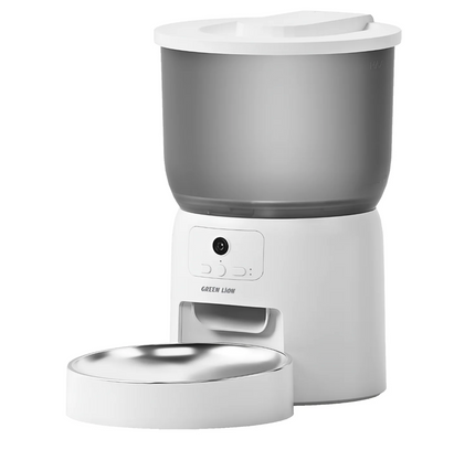 Green Lion Smart Pet Feeder with Stainless Steel Bowl