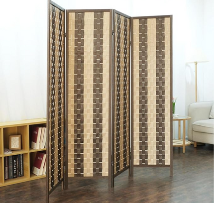 Foldable Privacy Room Divider Partition Wood