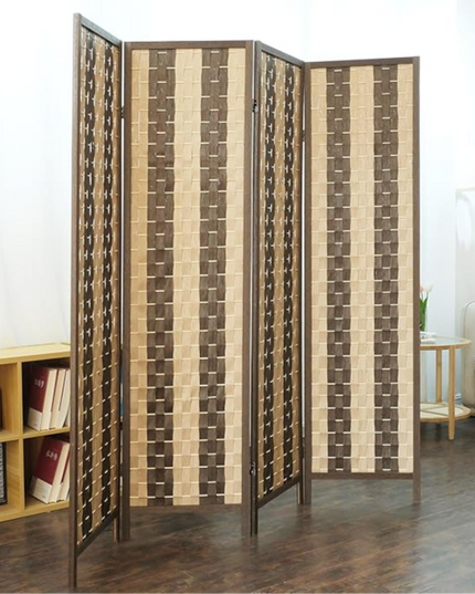 Foldable Privacy Room Divider Partition Wood
