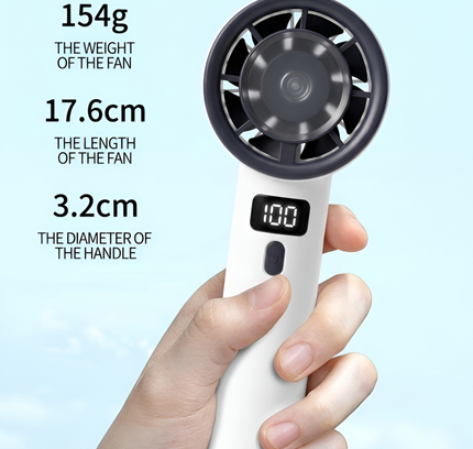 Handheld Digital Display Charging Fan