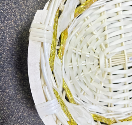 Gift Bamboo Hamper Basket Oval Small-33x25x10 Cm