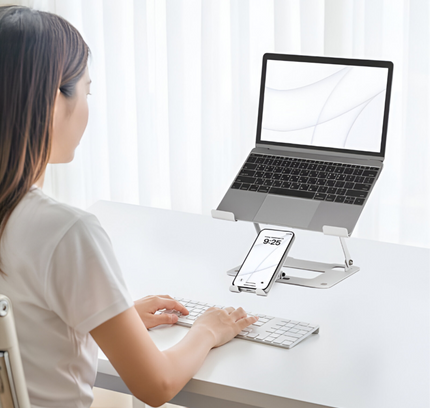 Tablet/Phone Desktop Rotary Adjustment Bracket