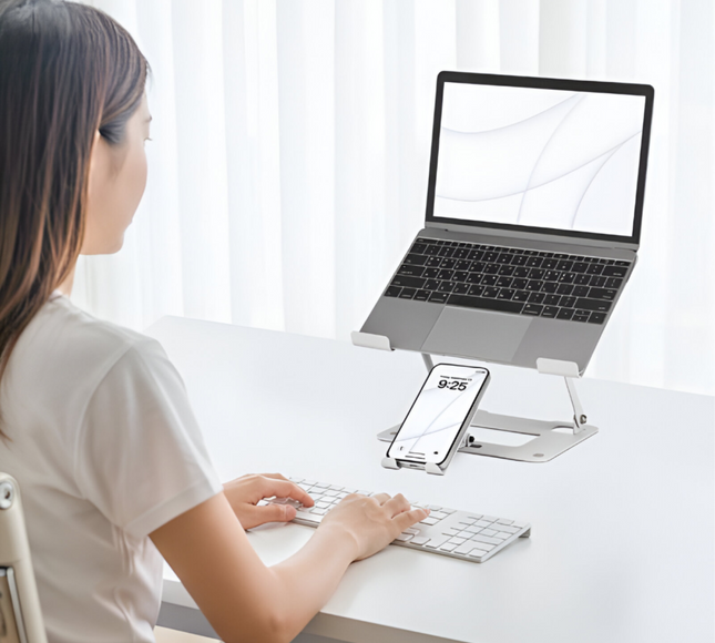 Tablet/Phone Desktop Rotary Adjustment Bracket