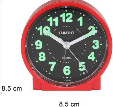 Casio Analog Beep Alarm Table Clock Tq-228-4Df