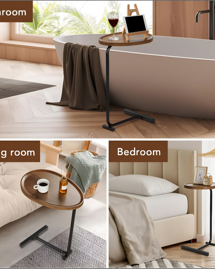 C-Shaped Coffee Table for living Room,bedroom