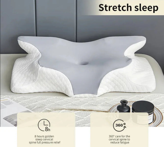 Orthopedic Ergonomic Butterfly Shaped Memory Foam Cervical Pillow for Neck Pain