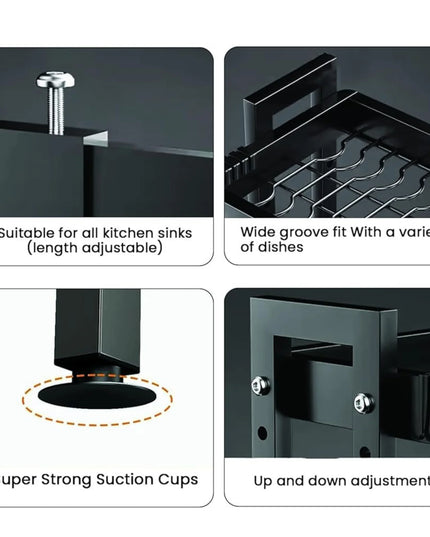 Kitchen Sink Rack Double Adjustable