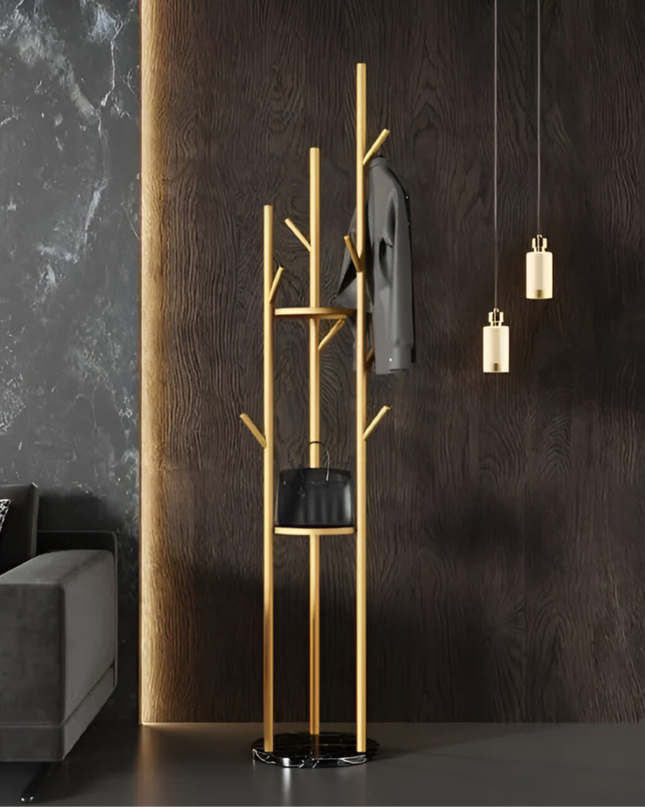 Garment Rail Clothes Rack Metal with Shelf