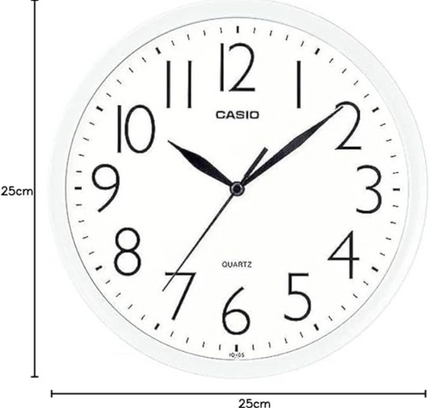 Casio Wall Clock Analog Iq-05-7Df White