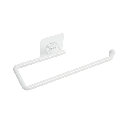 حامل مناديل وورق تواليت مثبت على الحائط بدون ثقب