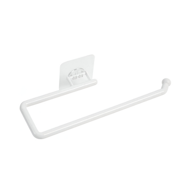 حامل مناديل وورق تواليت مثبت على الحائط بدون ثقب