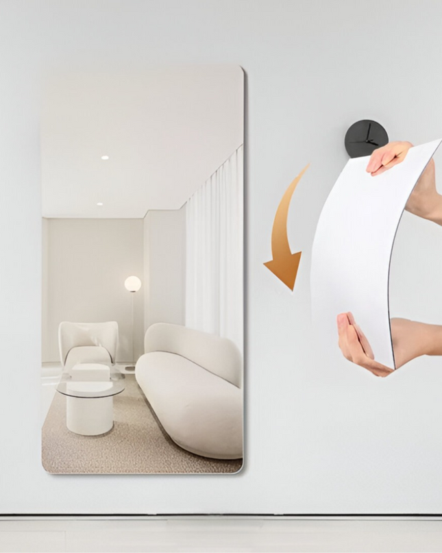 HD Self-Adhesive Flexible Wall Mirror