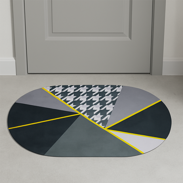 سجادة باب بيضاوية الشكل