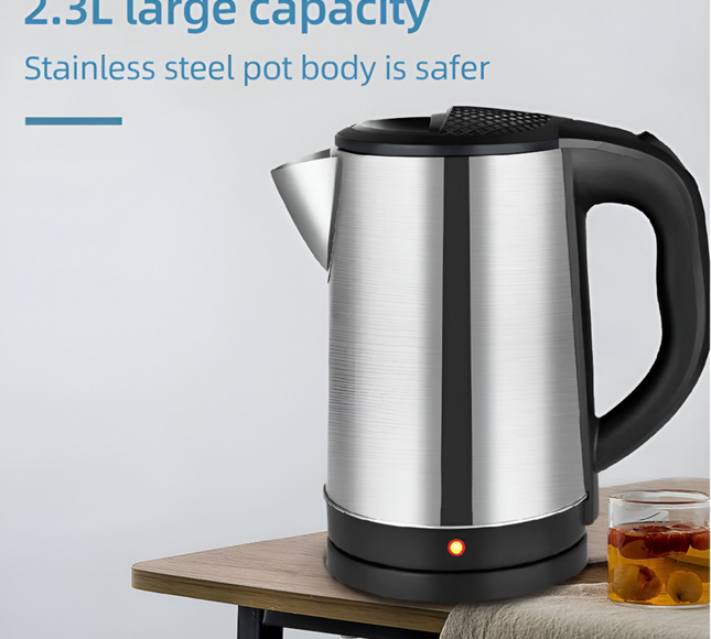 غلاية كهربائية من الستانلس ستيل من جيهام