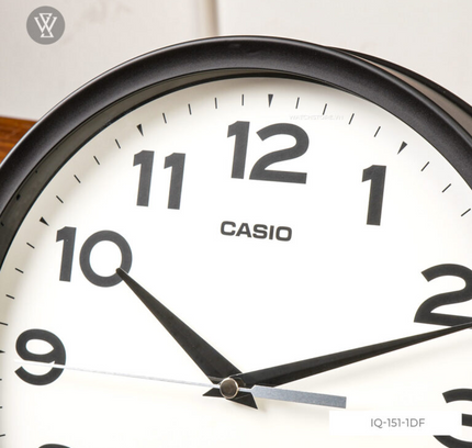 Casio Wall Analog Clock Round IQ151-1DF