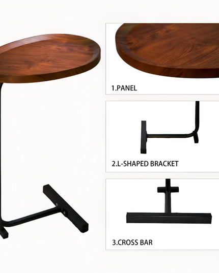 C-Shaped Coffee Table for living Room,bedroom