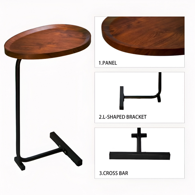 طاولة قهوة على شكل حرف C لغرفة المعيشة وغرفة النوم