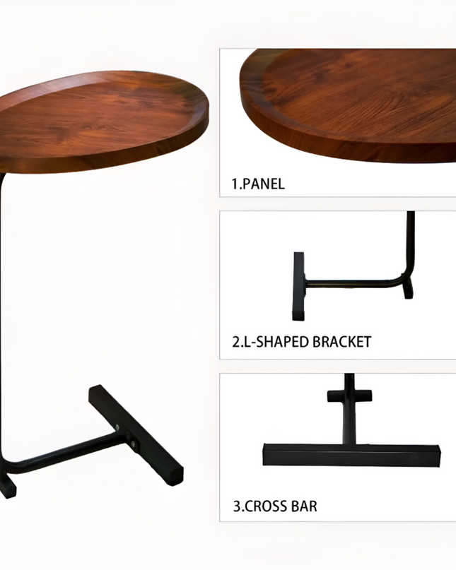 C-Shaped Coffee Table for living Room,bedroom