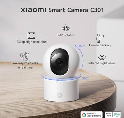 Xiaomi Smart Camera C301 Security Camera, 3Mp