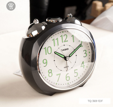 Casio Analog Table Clock Black Tq-369-1Df