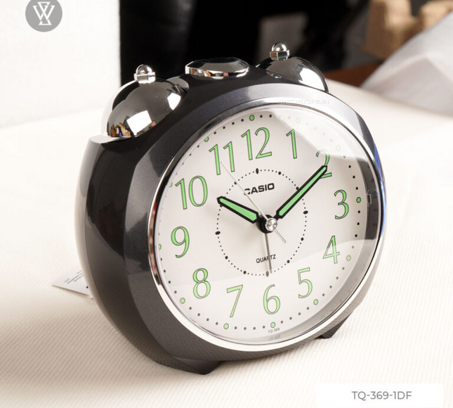 Casio Analog Table Clock Black Tq-369-1Df