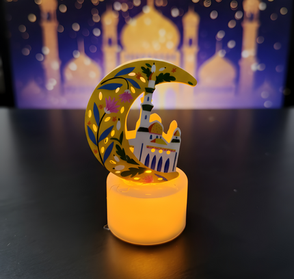 Ramadan Led Candle Light 12.8G - Golden
