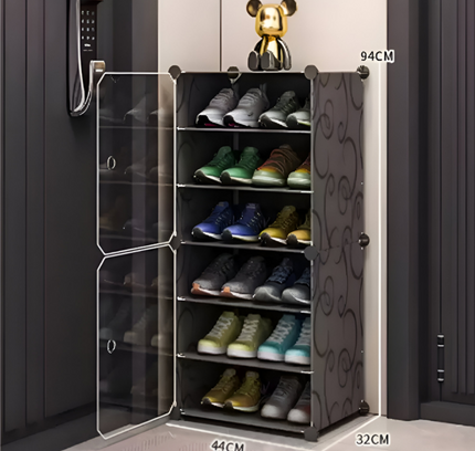 رف أحذية 1 عمود 6 طبقة 2 باب