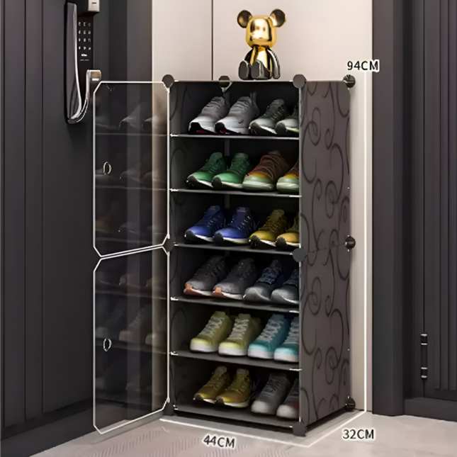 Shoe Rack 1 Column 6 Layer 2 Doors