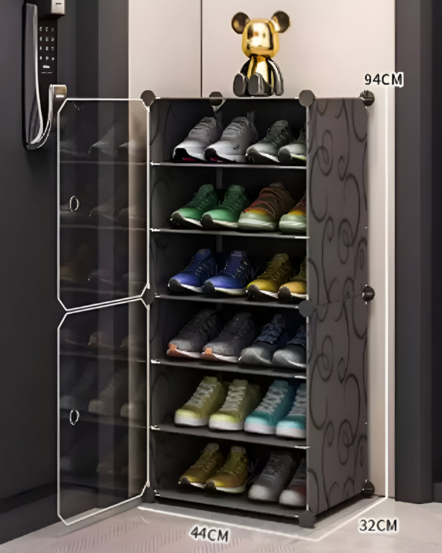 Shoe Rack 1 Column 6 Layer 2 Doors