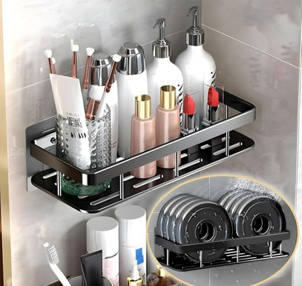 Aluminum Wall Mounted Bathroom Shelf