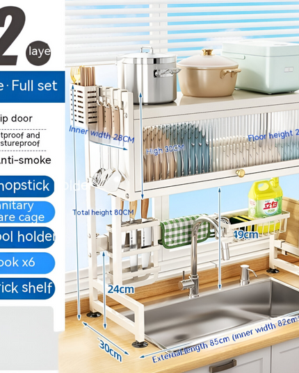 Kitchen Sink Rack With Door