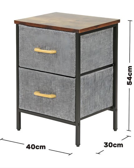 Fabric Drawers Storage Shelf 2 Layer