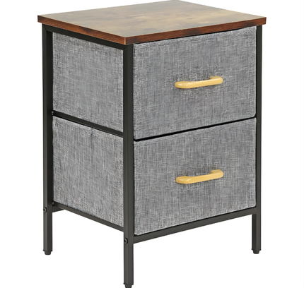 Fabric Drawers Storage Shelf 2 Layer