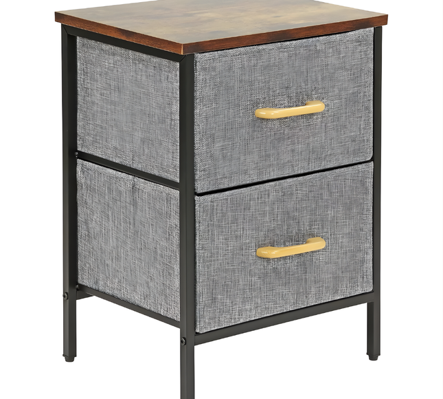Fabric Drawers Storage Shelf 2 Layer
