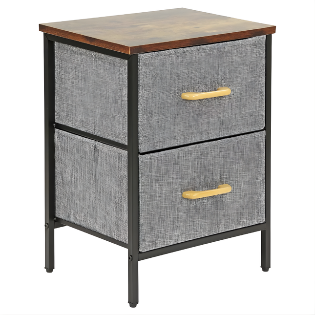 Fabric Drawers Storage Shelf 2 Layer