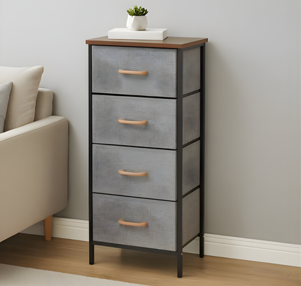Fabric Drawers Storage Shelf 4 Layer