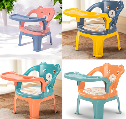 كرسي أطفال مع صينية طعام