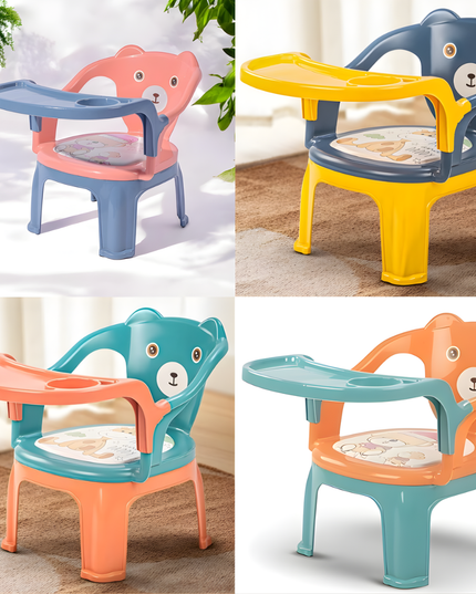 كرسي أطفال مع صينية طعام