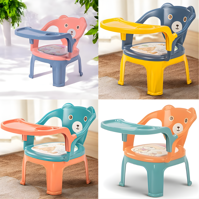 كرسي أطفال مع صينية طعام