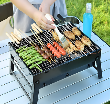 Portable Folding Stainless Steel Bbq Grill (Ca-04B)