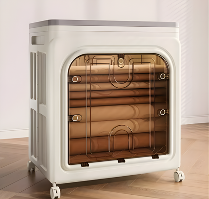 Folding Plastic Storage Box Movable