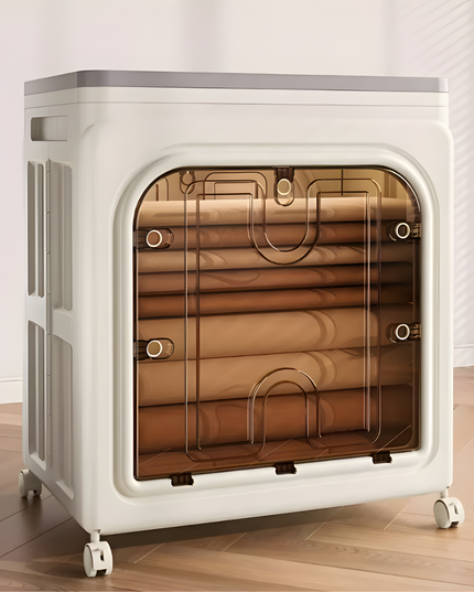 Folding Plastic Storage Box Movable