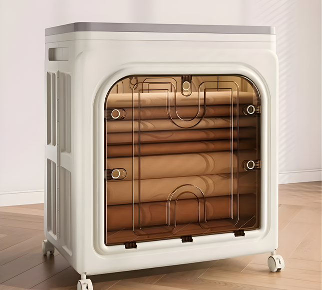 Folding Plastic Storage Box Movable