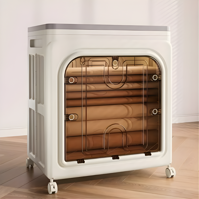 Folding Plastic Storage Box Movable