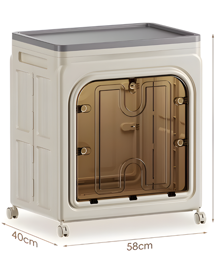 Folding Plastic Storage Box Movable