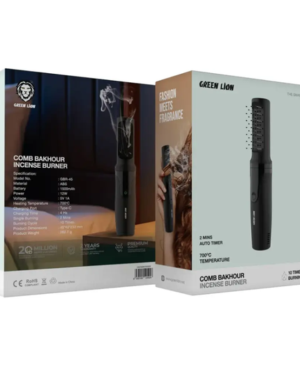 Green Lion Comb Bakhoor Incense Burner