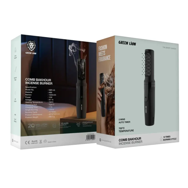 Green Lion Comb Bakhoor Incense Burner