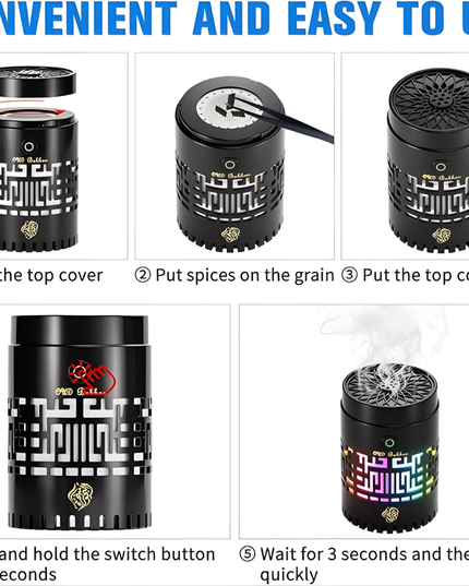 Bakhoor Burner Portable Electric Incence Bk-59