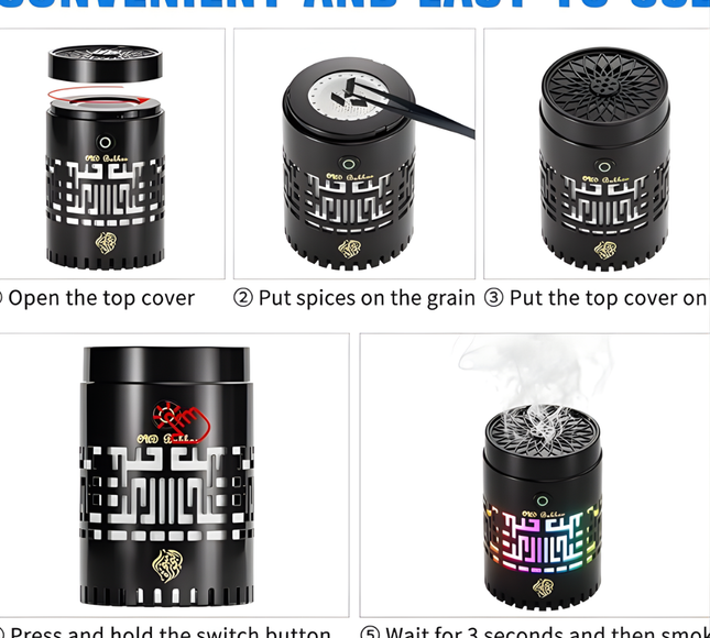 Bakhoor Burner Portable Electric Incence Bk-59